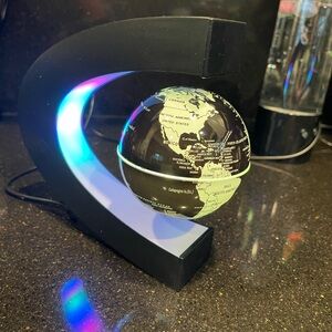 Levitating Globe with LED Light